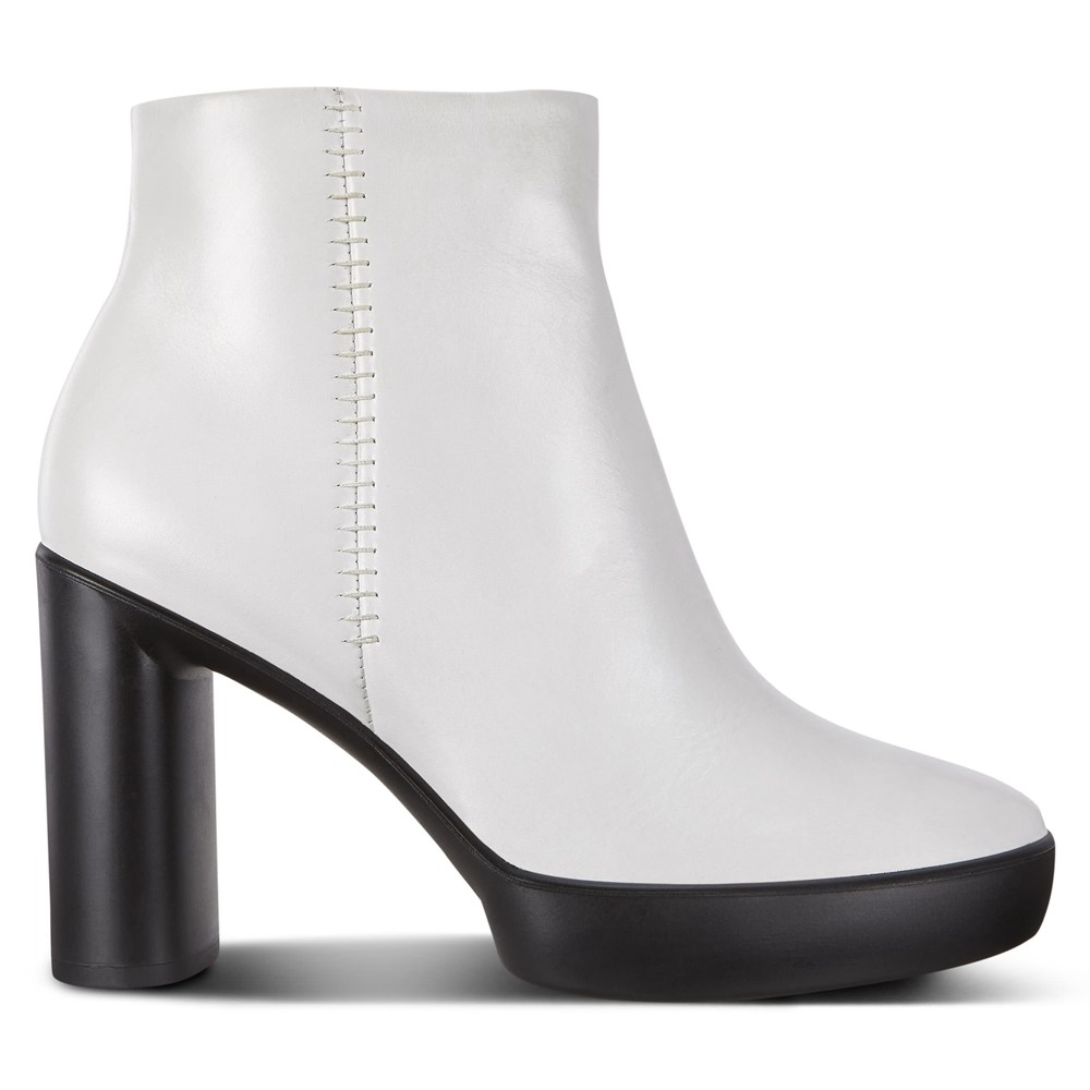 ECCO Womens Boots White/Black - Shape Sculpted Motion 75 - KOZ-971046